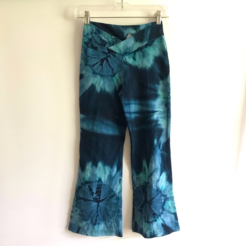 Bali Cotton yoga tie-dyed pants.